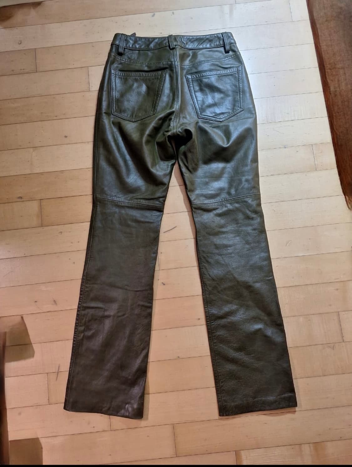빈티지 gap 부츠컷 레더팬츠 칸예 상품이미지4