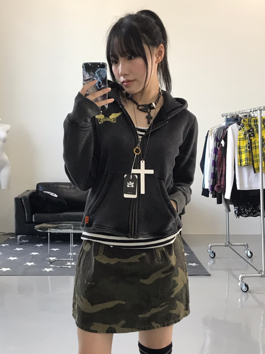 Robin's Jean Y2k Zip Up Hoodies 상품이미지2