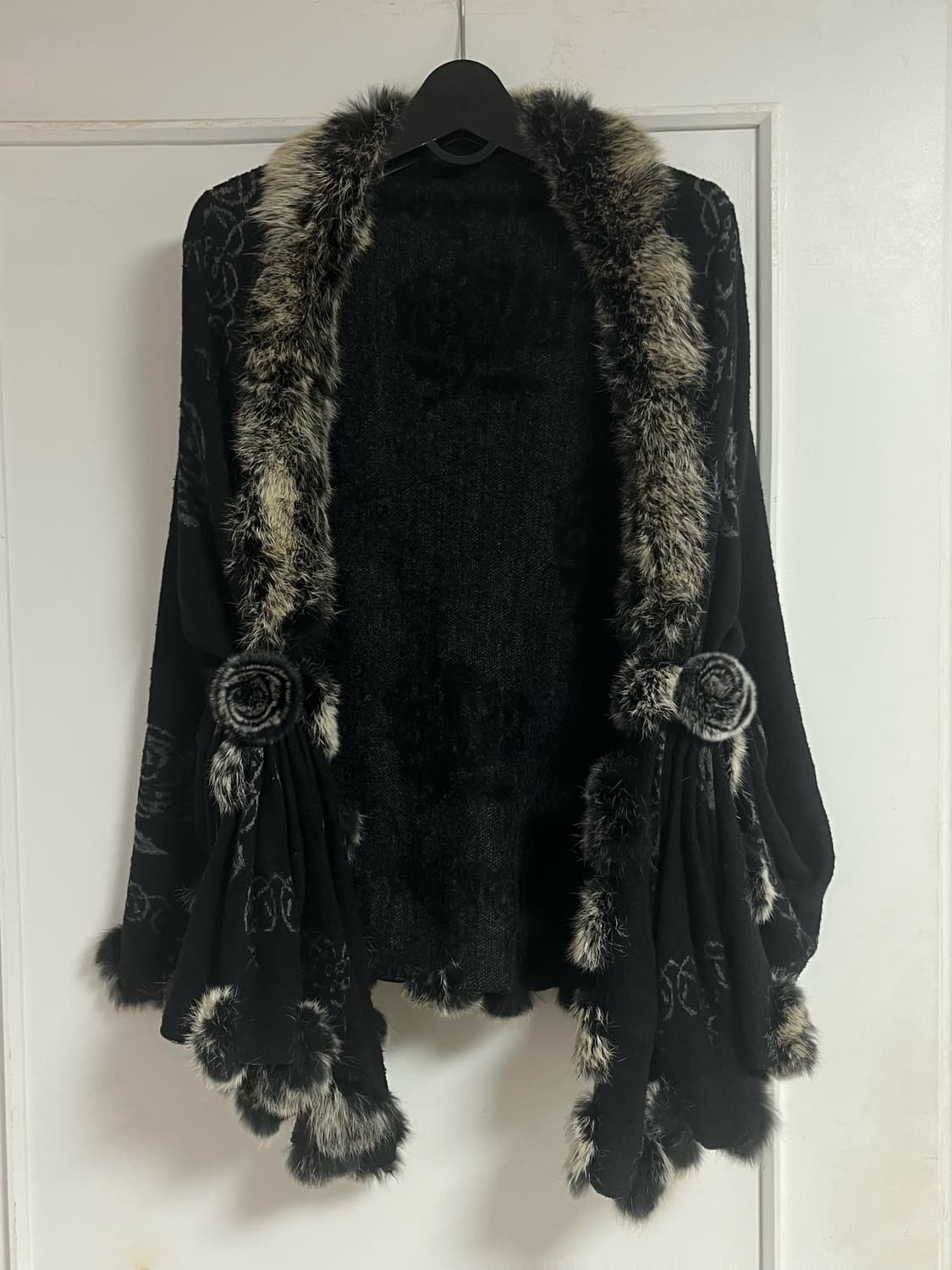 일본 빈티지 케이프 코트 숄 고딕 오리엔탈 샵오공이 아케호무 큐빈티지 상품이미지1