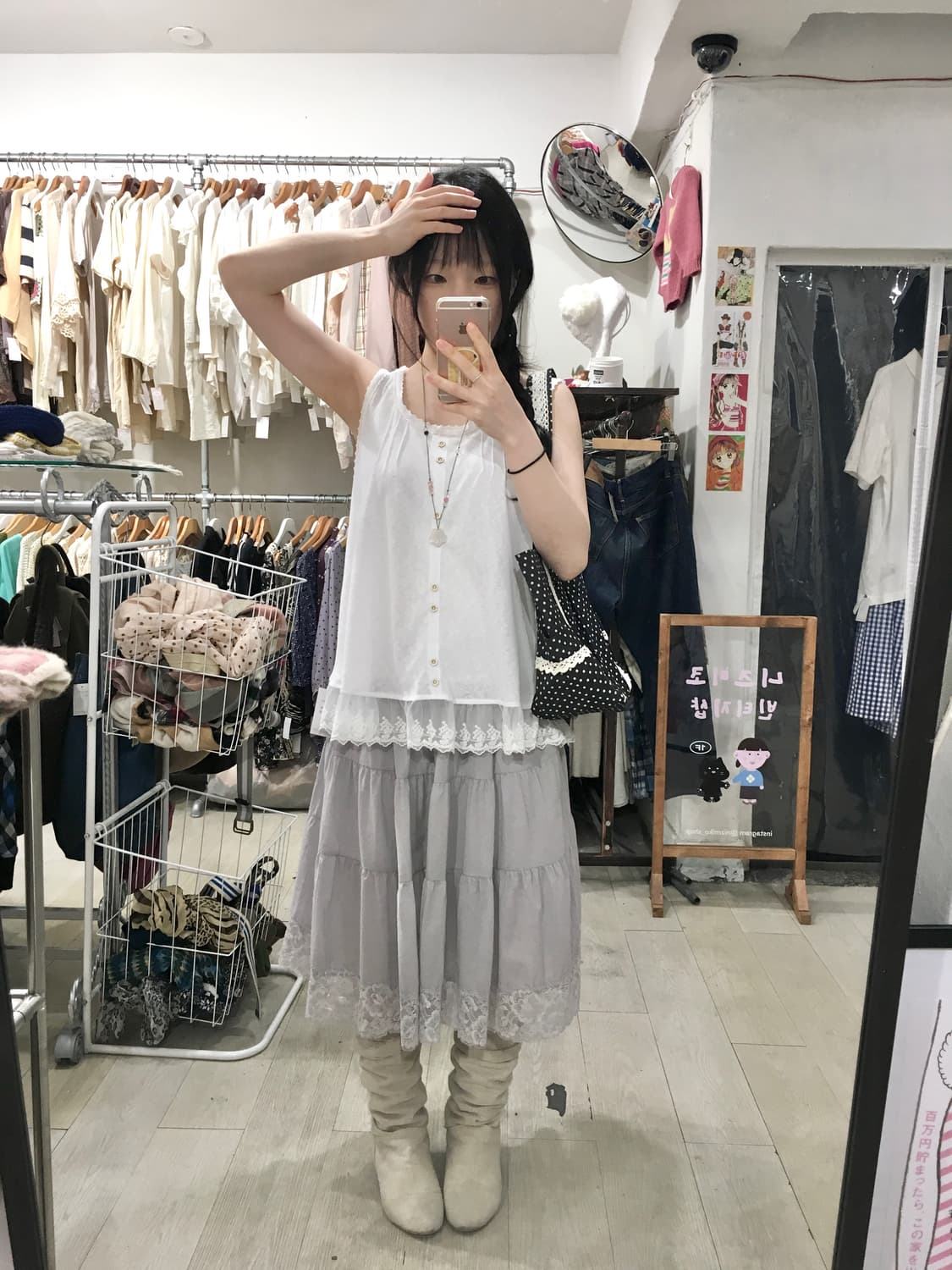 ⭐️단 3일만 할인⭐️mellow skirt (purple grey) 상품이미지8