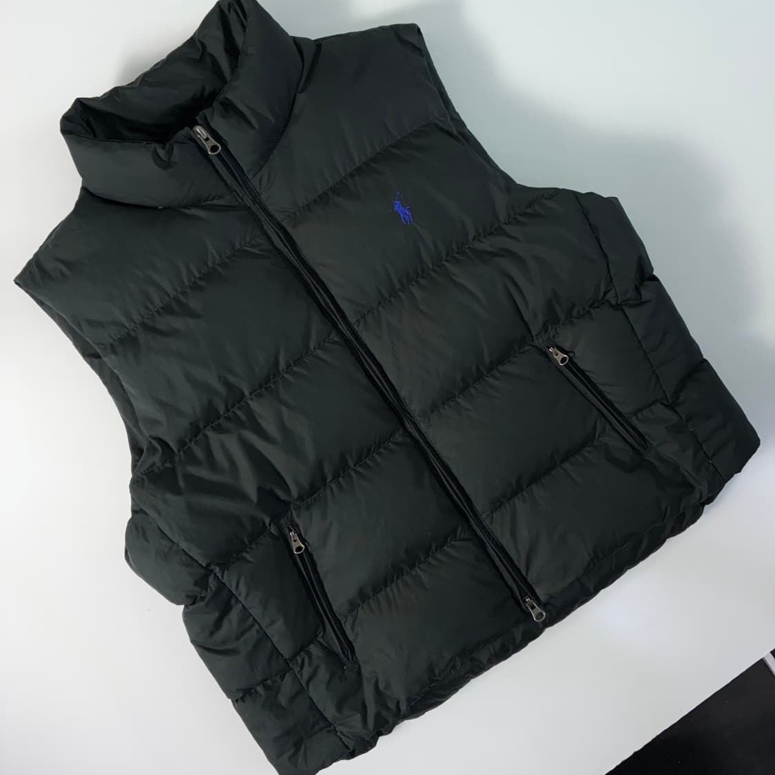Polo  폴로 랄프로렌 자수 블랙 다운 푸퍼 베스트 상품이미지2