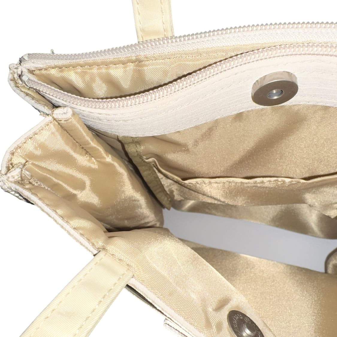 Beige ribbon square totebag 상품이미지5