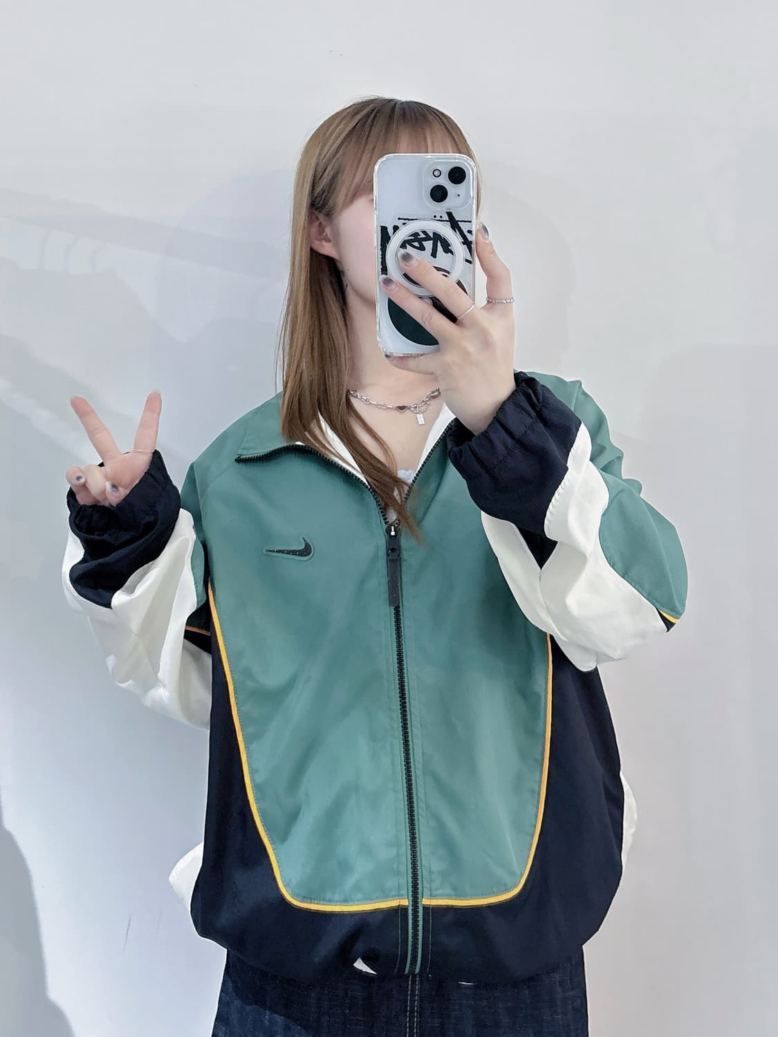 나이키 그린 스우시 바람막이 상품이미지2