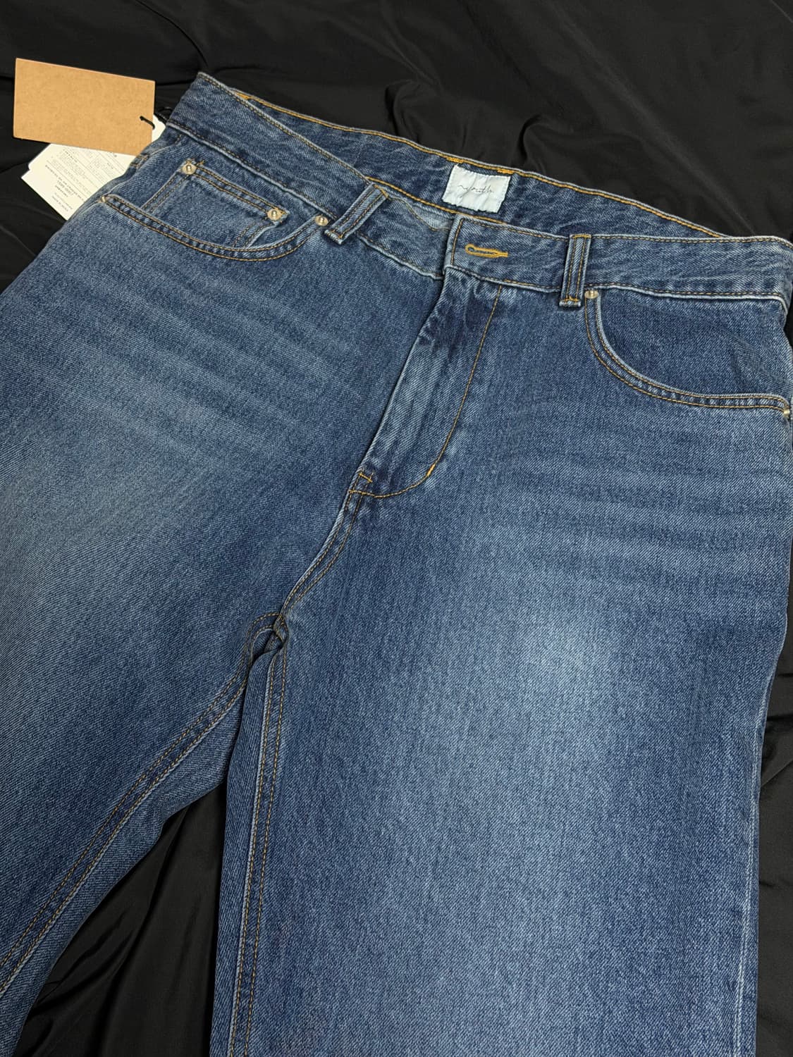 유스 스트레이트 데님 팬츠 미디엄 블루 003 새상품 상품이미지2