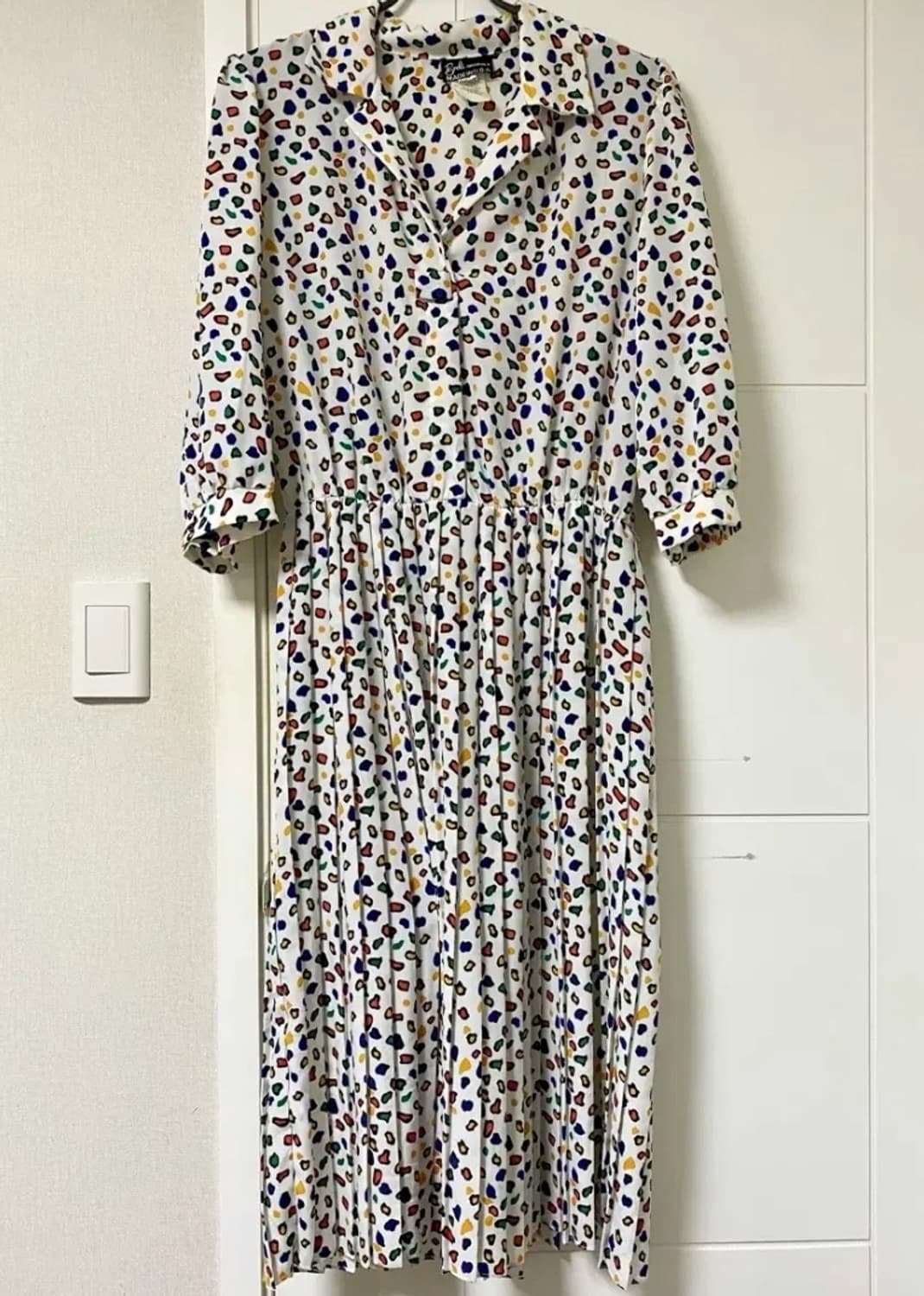 빈티지 레트로 카라 레오파드 호피무늬 원피스 서브컬쳐 섭컬 상품이미지1