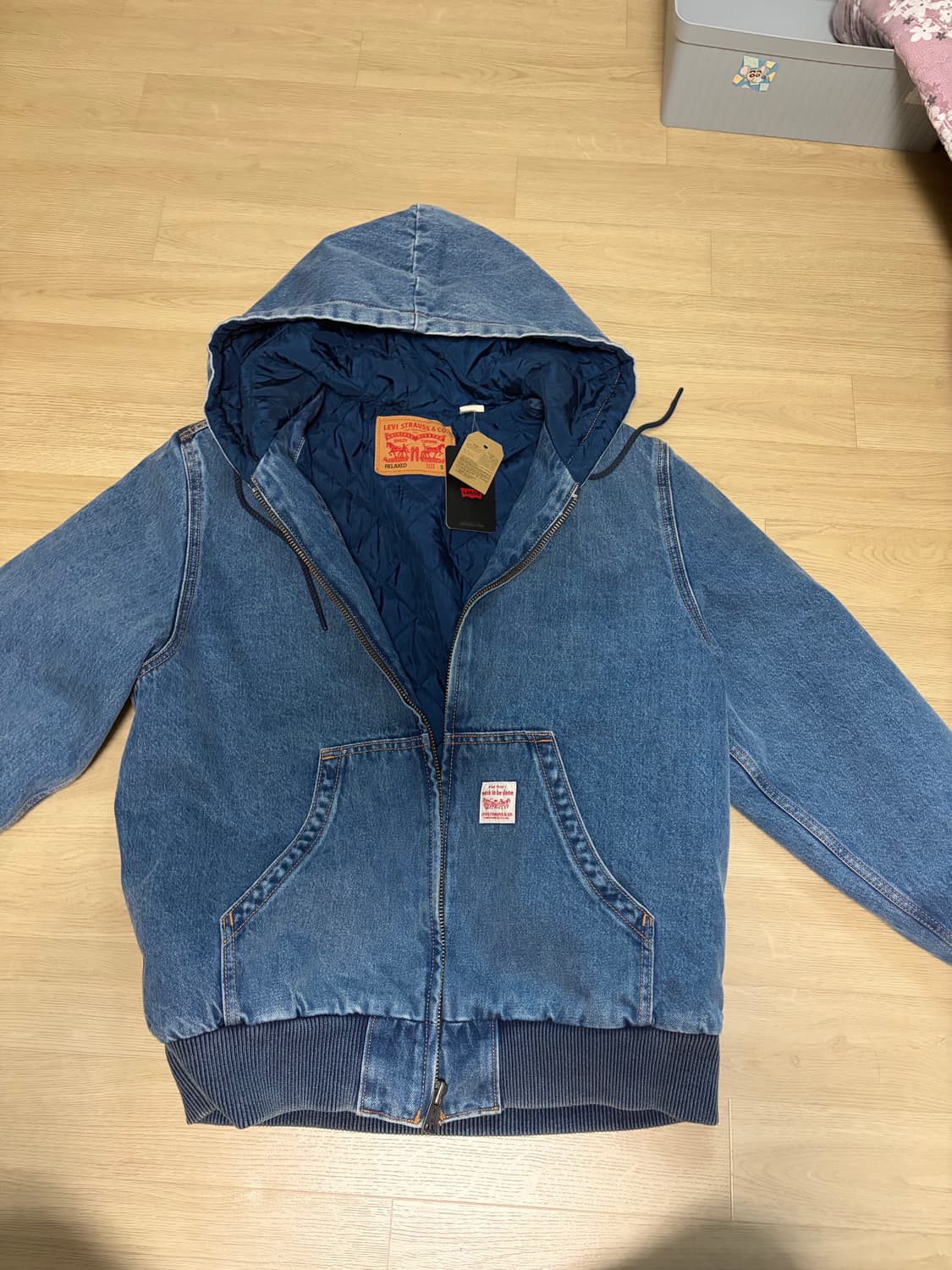 리바이스 워크웨어 포르트레로 데님 후드 자켓 판매 상품이미지1