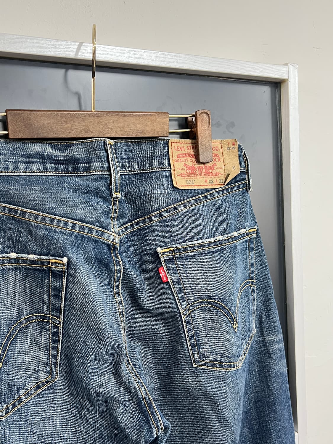 00s Levis 리바이스 501 버튼플라이 스트레이트 데님 팬츠 상품이미지2