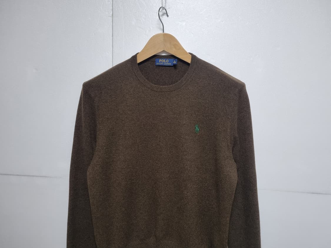 남성 폴로 POLO 울 WOOL 모 긴팔 니트 스웨터 브라운 갈색 상품이미지3