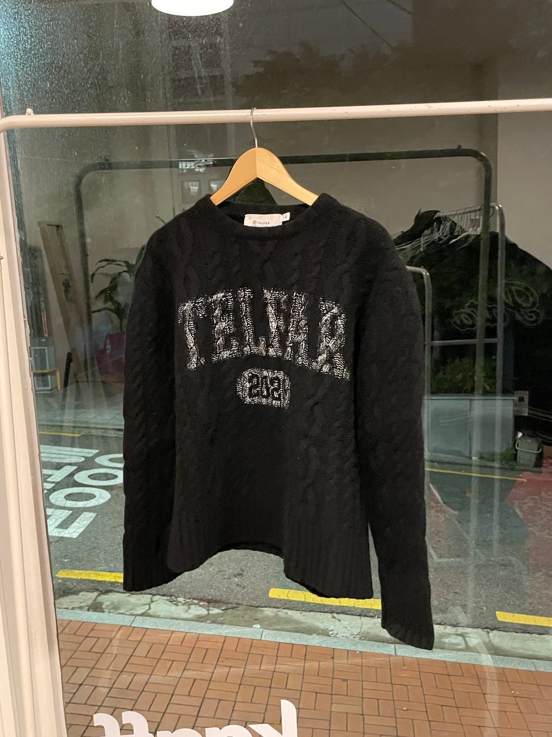 텔파 케이블 로고 니트 XL 상품이미지1