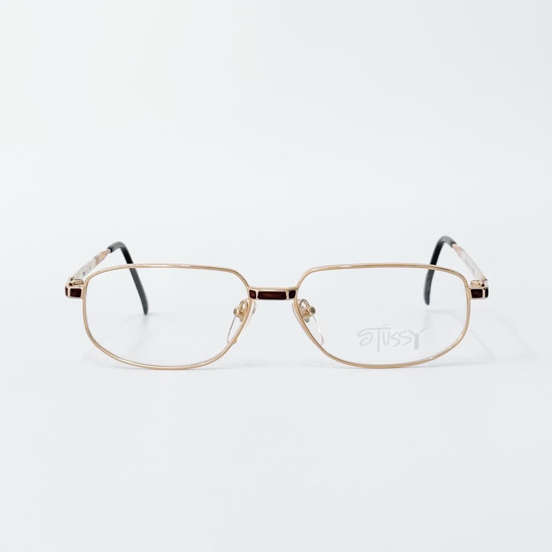 STUSSY 골드 스퀘어 데드스탁 빈티지안경 상품이미지1