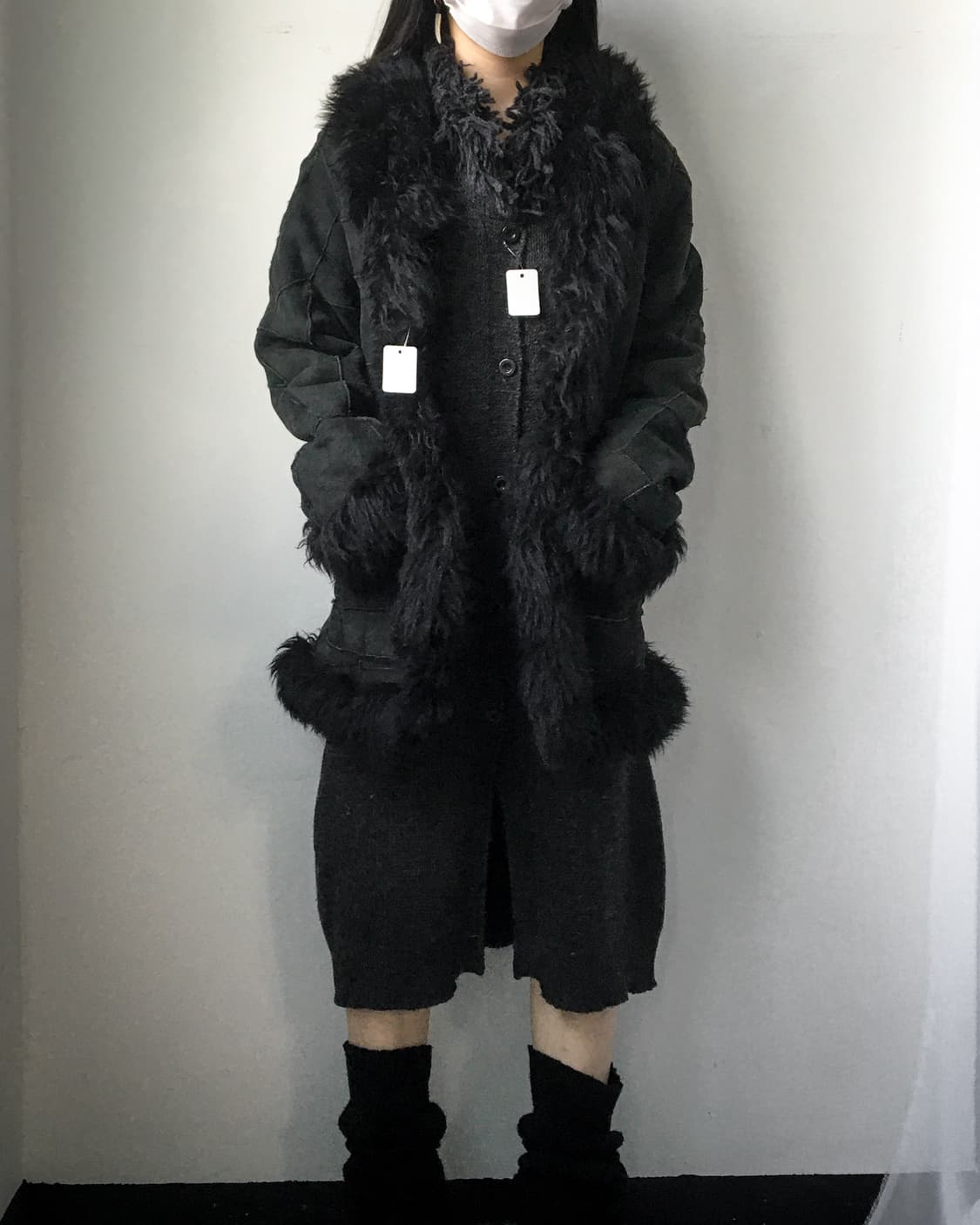 Fake fur point patch work mustang 상품이미지8