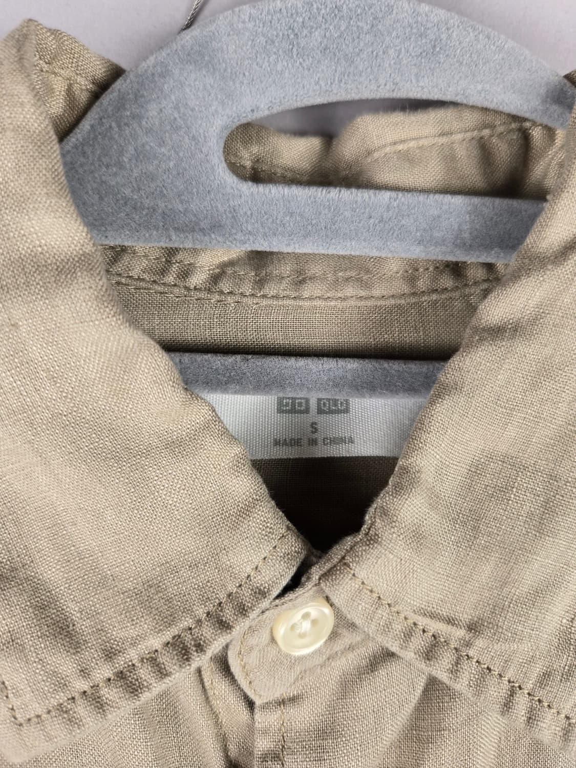 [무료배송]유니클로 S 남성 마 린넨 100% 긴팔 셔츠 상품이미지6