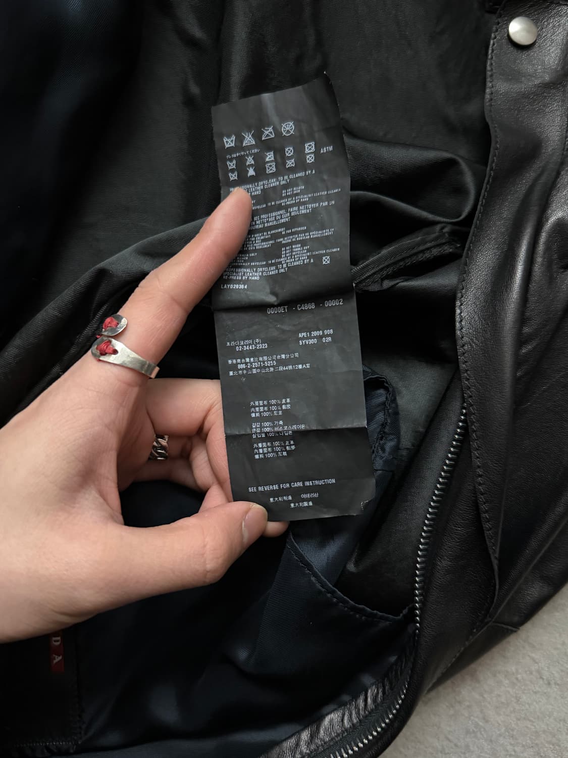 1990‘S 프라다 에폴렛 레더자켓 상품이미지9