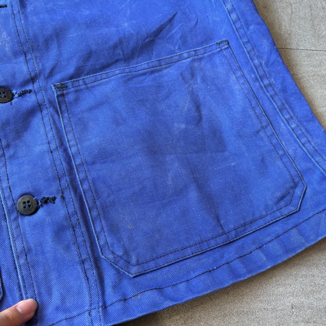 90년대 빈티지 프랑스 생산 프렌치 워크 트윌코튼 자켓 상품이미지6