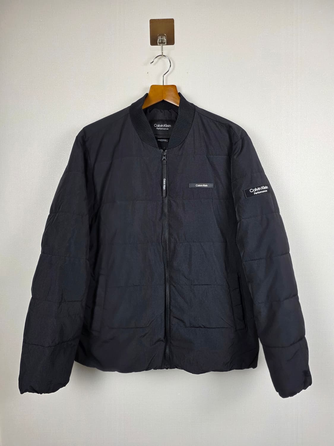 CK 캘빈클라인 퍼포먼스 남성 퀼팅 봄버 패딩 자켓 XL 상품이미지1