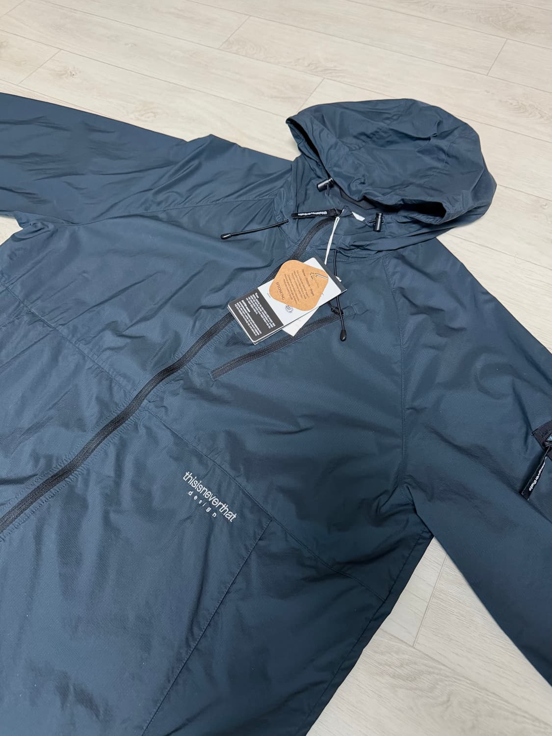 [L] 디스이즈네버댓 퍼텍스 QA 윈드브레이커 워시드 블랙 상품이미지2