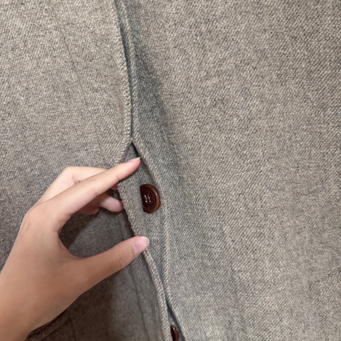 베지터블 vegetable 울100 코트 상품이미지3