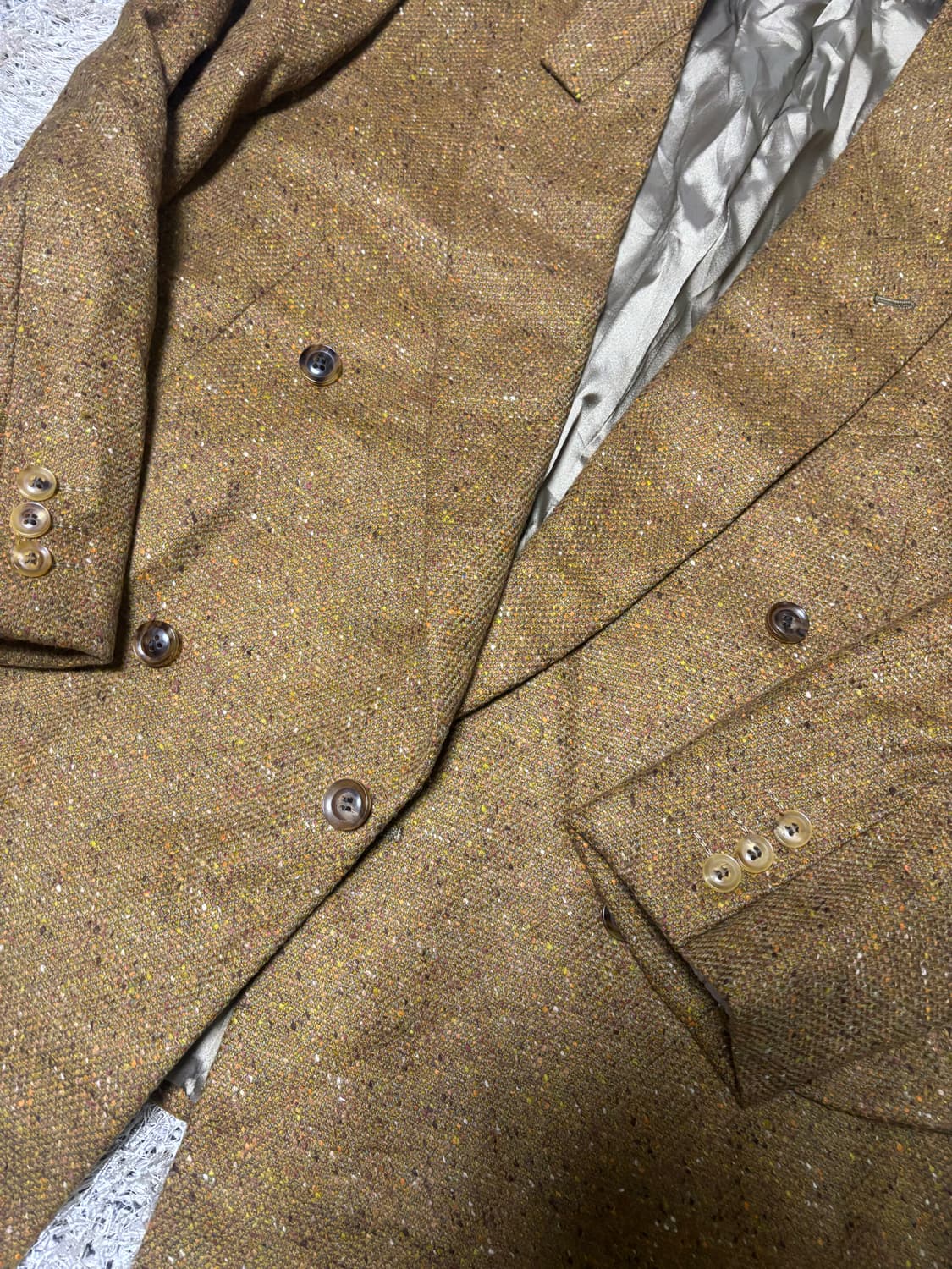 일제 듀퐁 캐시미어혼방 더블 블레이저 사이즈 100-105 상품이미지3