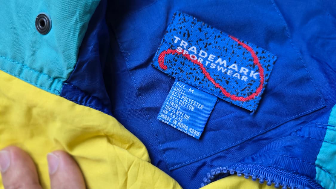 빈티지 블루종 자켓 바람막이 윈드브레이커 M ~L 상품이미지4