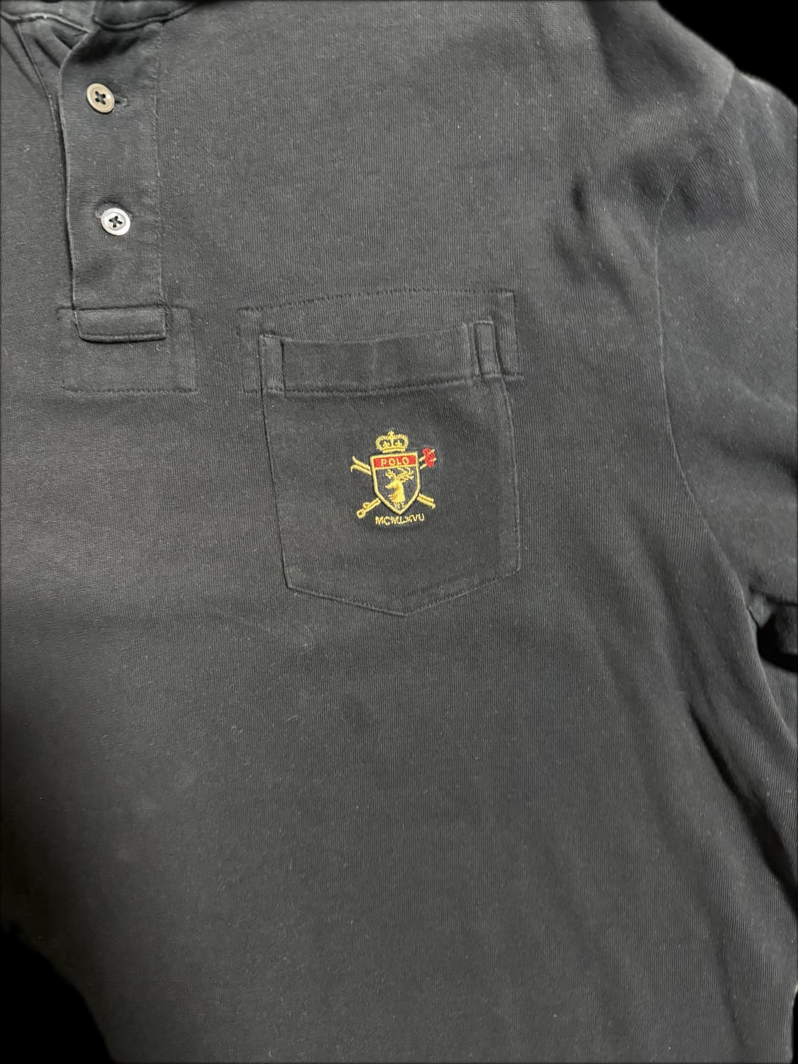 폴로 랄프로렌 크레스트 자수 카라 롱슬리브 상품이미지3