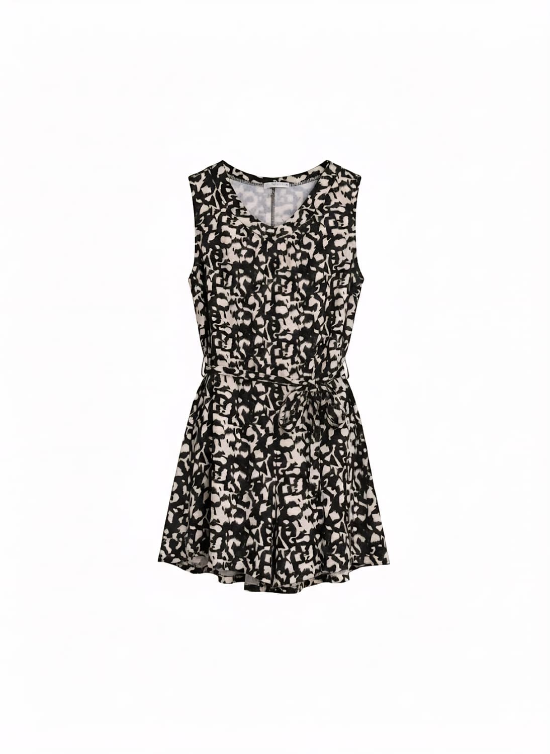 갸루무드 빈티지패턴 슬리브리스 탑 상품이미지1