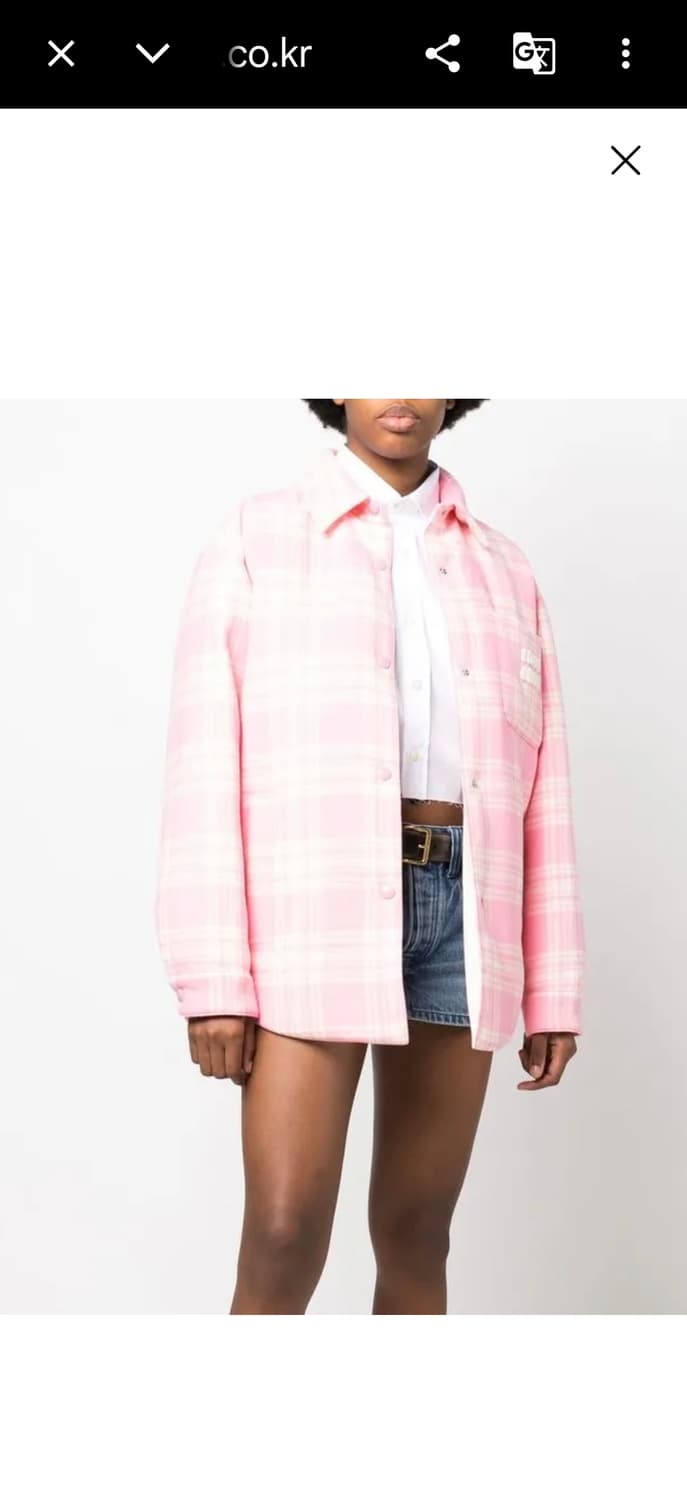 미우미우 큐빅 플래드 누빔자켓 F 상품이미지2