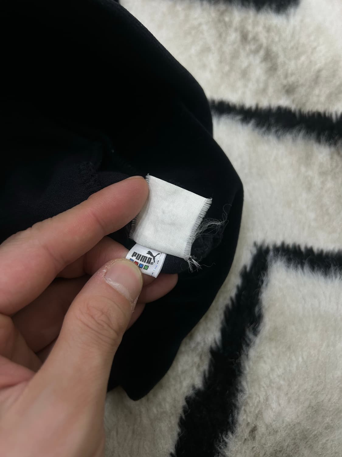 [L]푸마 90s벨벳 오버핏 트랙탑 져지/블랙 상품이미지6