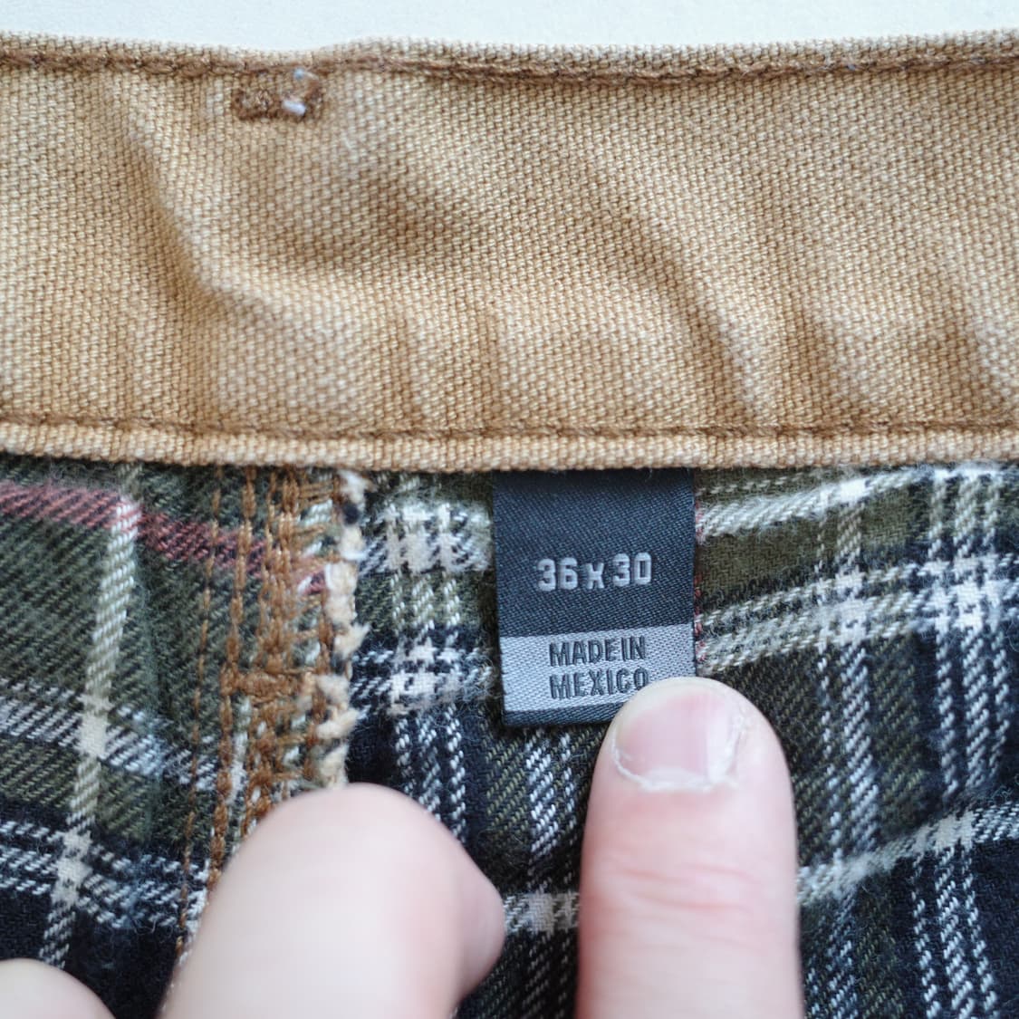 칼하트 B111 플라넬 안감 워크팬츠 36x30 상품이미지5