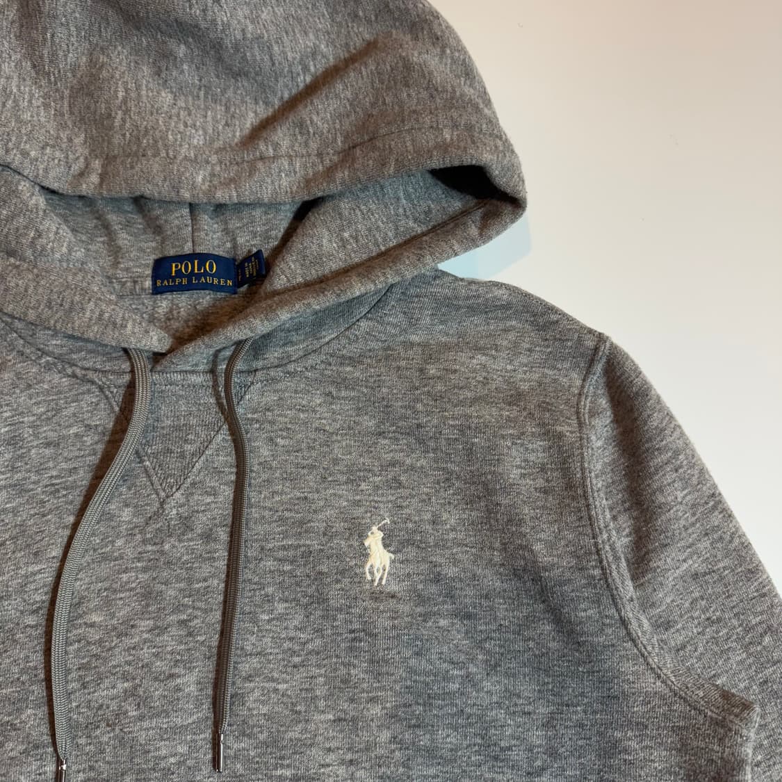 폴로 랄프로렌 그레이 로고 후드티 상품이미지2