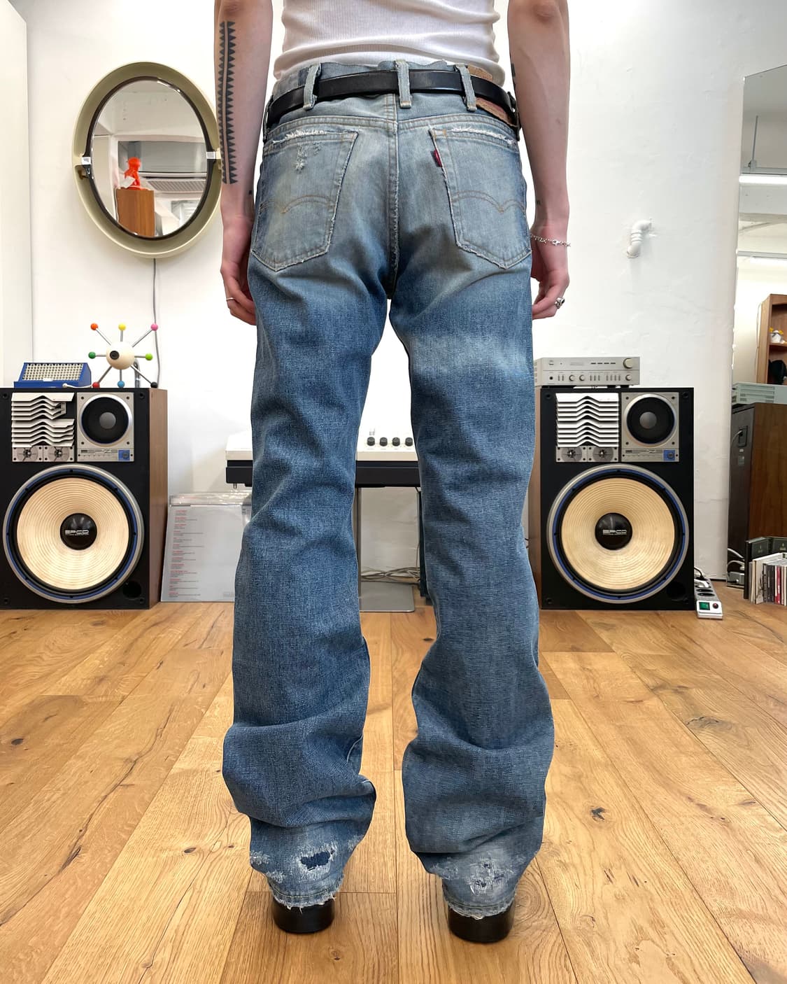 [32] LVC 리바이스 517 패치워크 플레어 데님 팬츠 상품이미지2