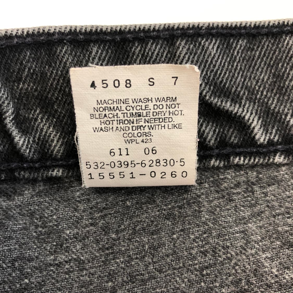 90s USA made 리바이스 551 릴렉시드 테이퍼드 데님 34 인치 상품이미지7