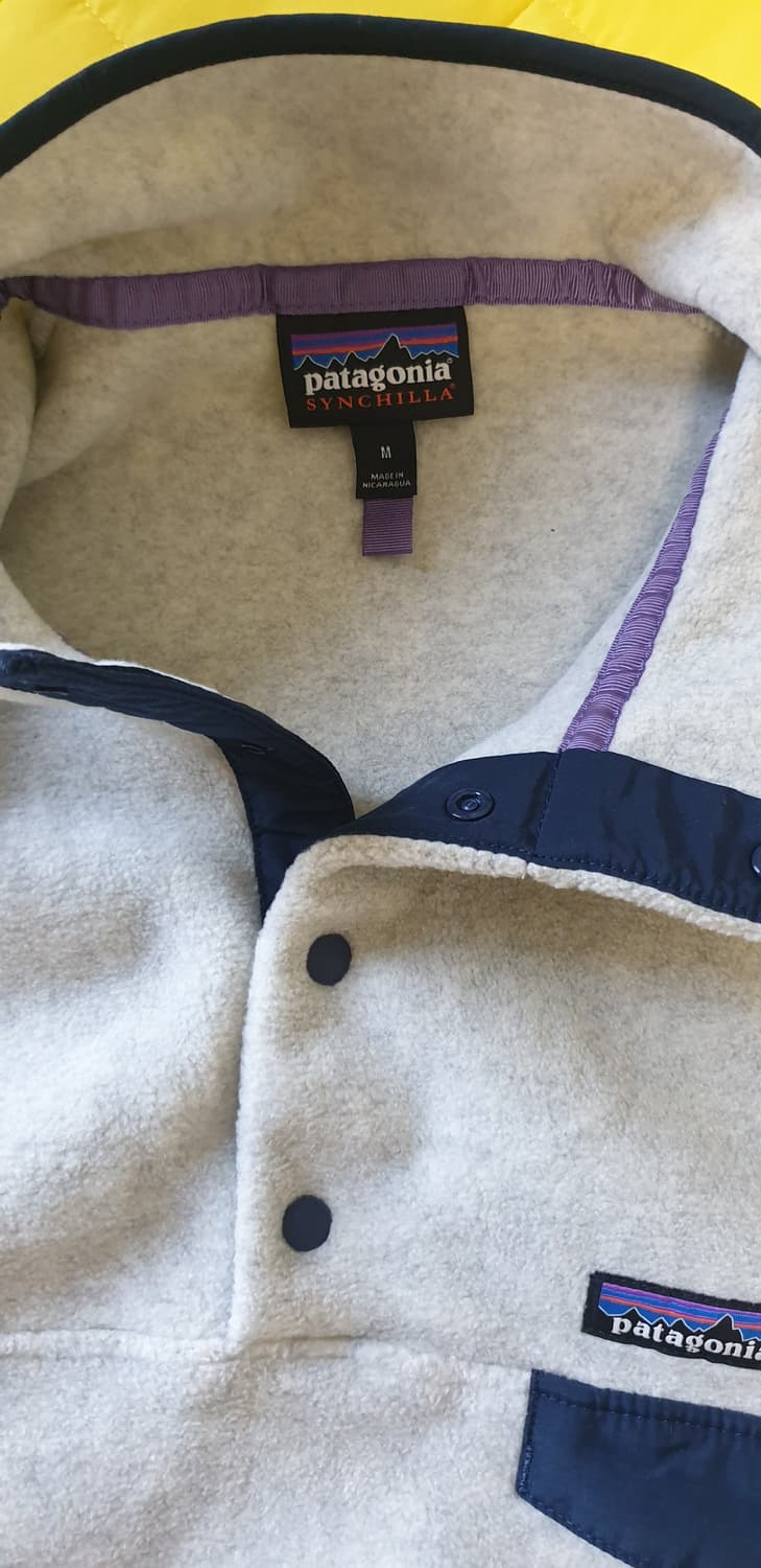 파타고니아 헤비웨이트 신칠라 스냅티 풀오버 오트밀헤더  M 상품이미지4