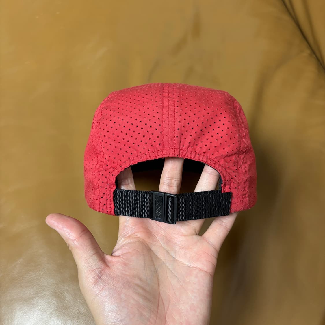 Supreme 슈프림 펀치드 레드 캠프캡 모자 (Punched Red) 상품이미지7