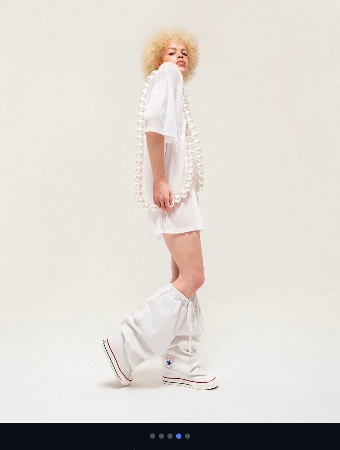 11월 18일까지 컨버스 x 바케라 트리플 엑스하이 슬라우치 웨지 화이트 상품이미지2