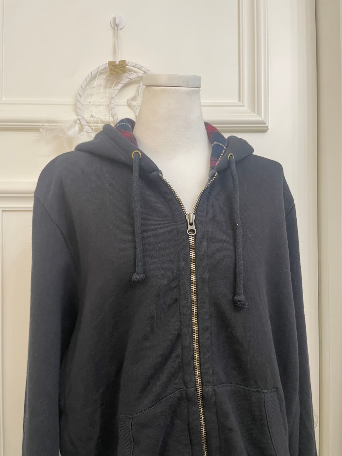 black velvet shirring hoodie lace zip-up 상품이미지8