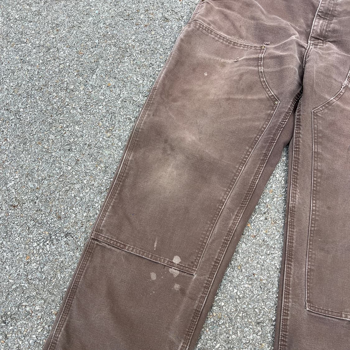 [38] 00s 칼하트 더블니 다크브라운 하드 페이드 상품이미지3