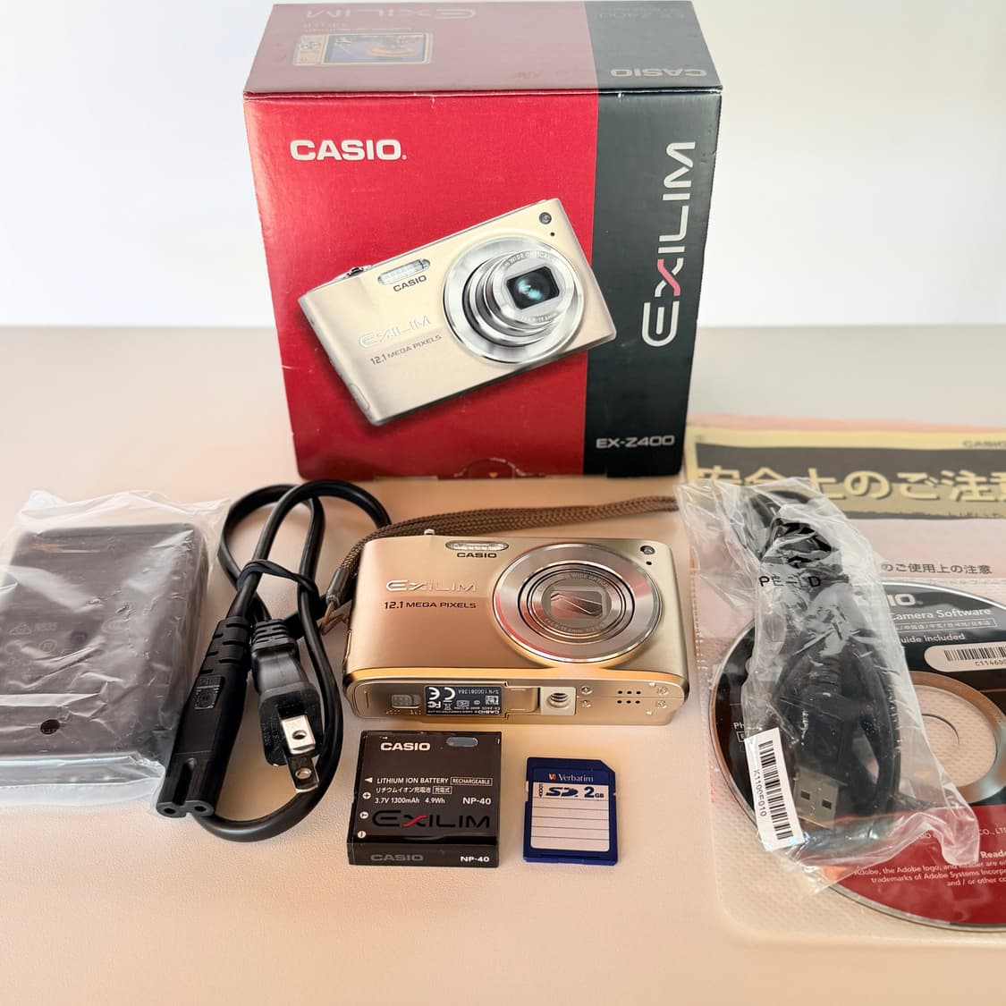 ✨태연 픽 최상급 풀박셋✨카시오 엑슬림 EX-Z400 골드 빈티지디카 상품이미지2