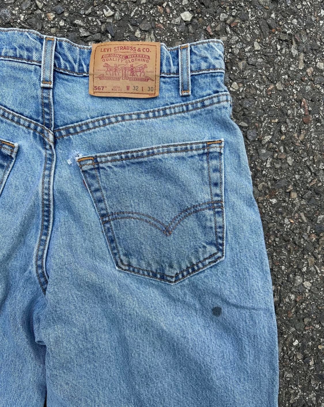 90s 리바이스 567 루즈핏 made in USA W32/L30 상품이미지4