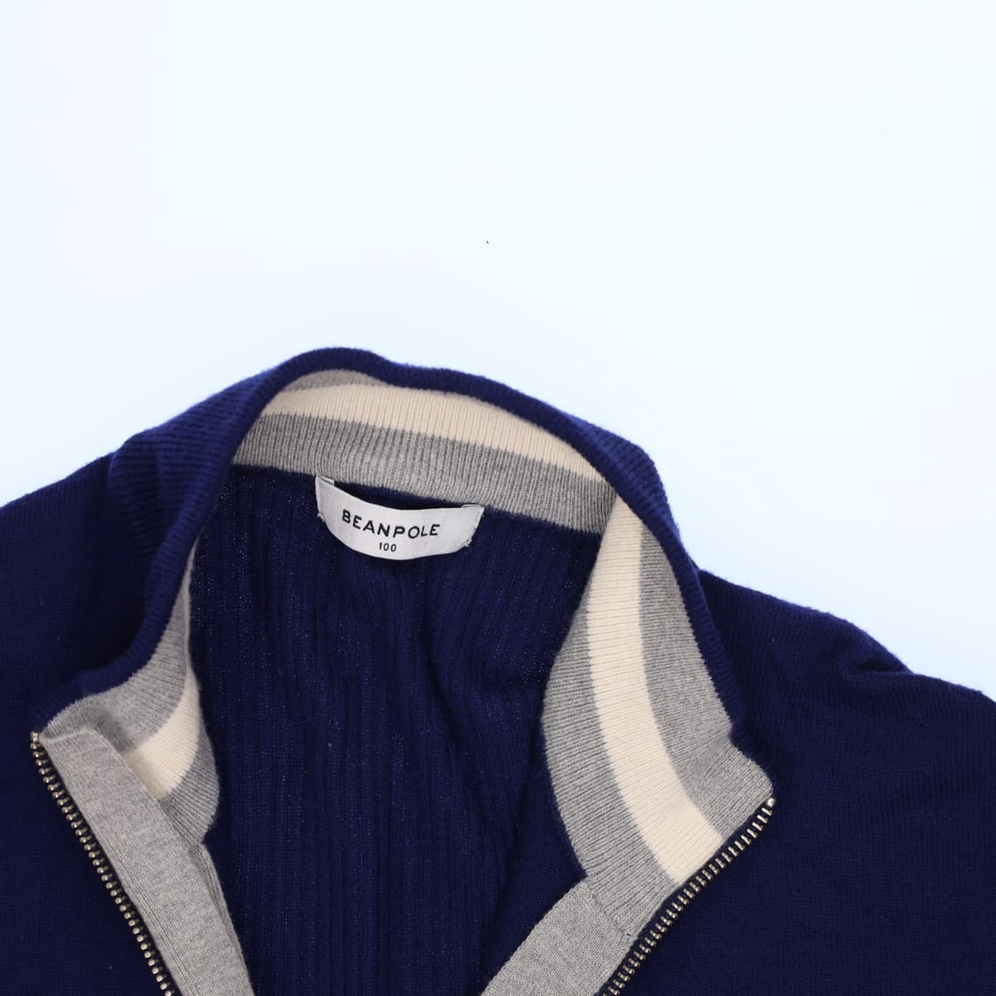 100 빈폴 울 니트집업 0316H1 상품이미지3