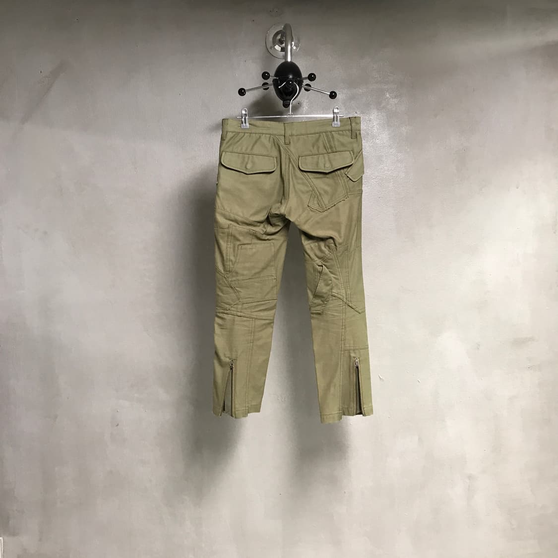 준야와타나베 코튼 팬츠 카키 XS(W) 상품이미지6