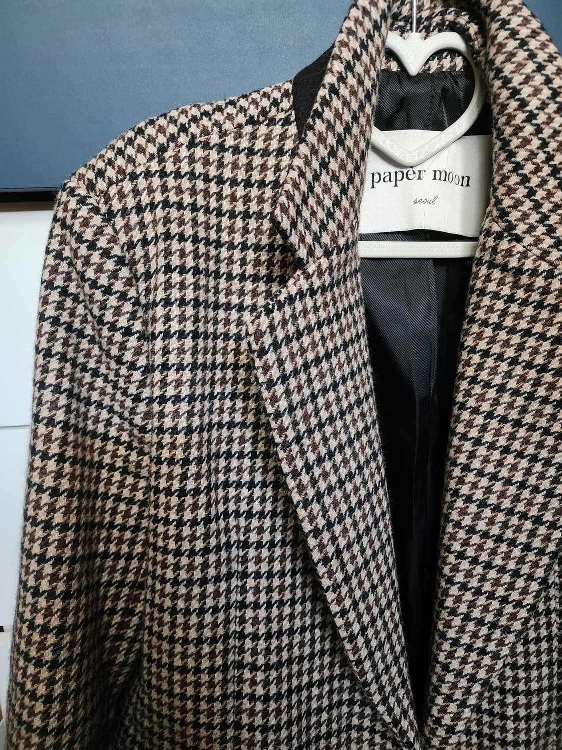 페이퍼문 하운드투스체크 울블레이저 체크쟈켓 상품이미지8
