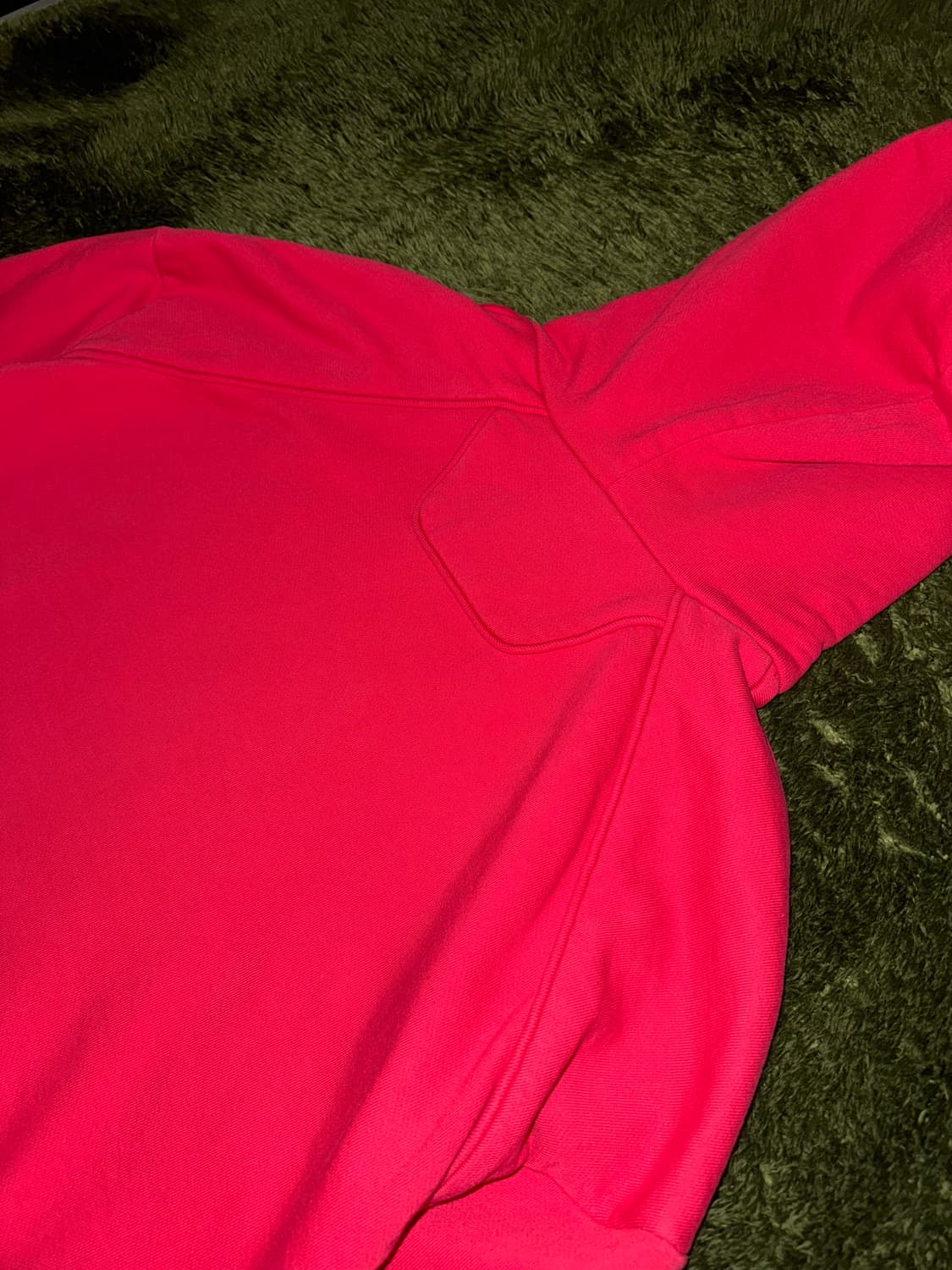 [S] 준지 오버사이즈 실루엣 사이드 지퍼 후디 레드 상품이미지10