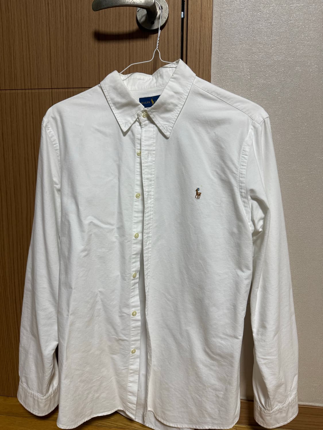 폴로 랄프로렌 흰색 슬림핏 셔츠 상품이미지1