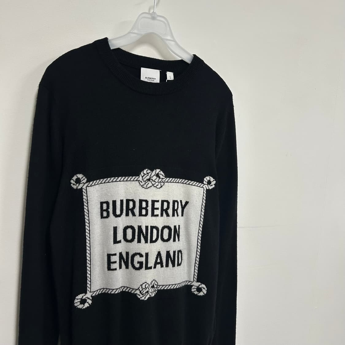 버버리 인타르시아 로고 메리노 울 니트[979] 상품이미지4