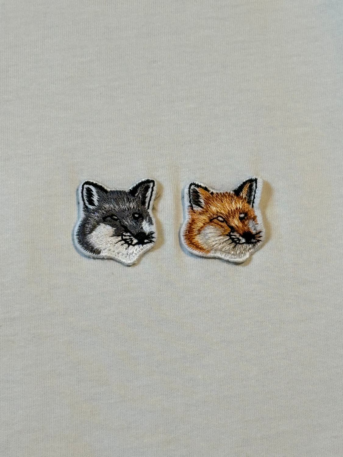 메종키츠네 MAISON KITSUNE 더블 폭스헤드 패치 반팔 티셔츠 상품이미지4