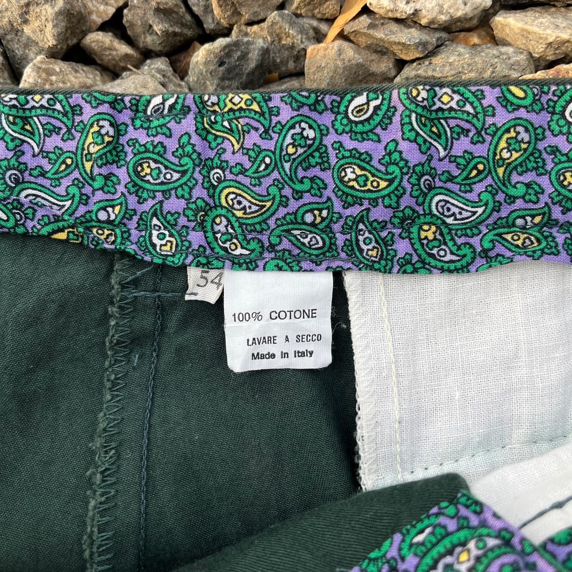 80-90s (made italy) 빈티지 코튼 와이드(실측확인) 상품이미지4