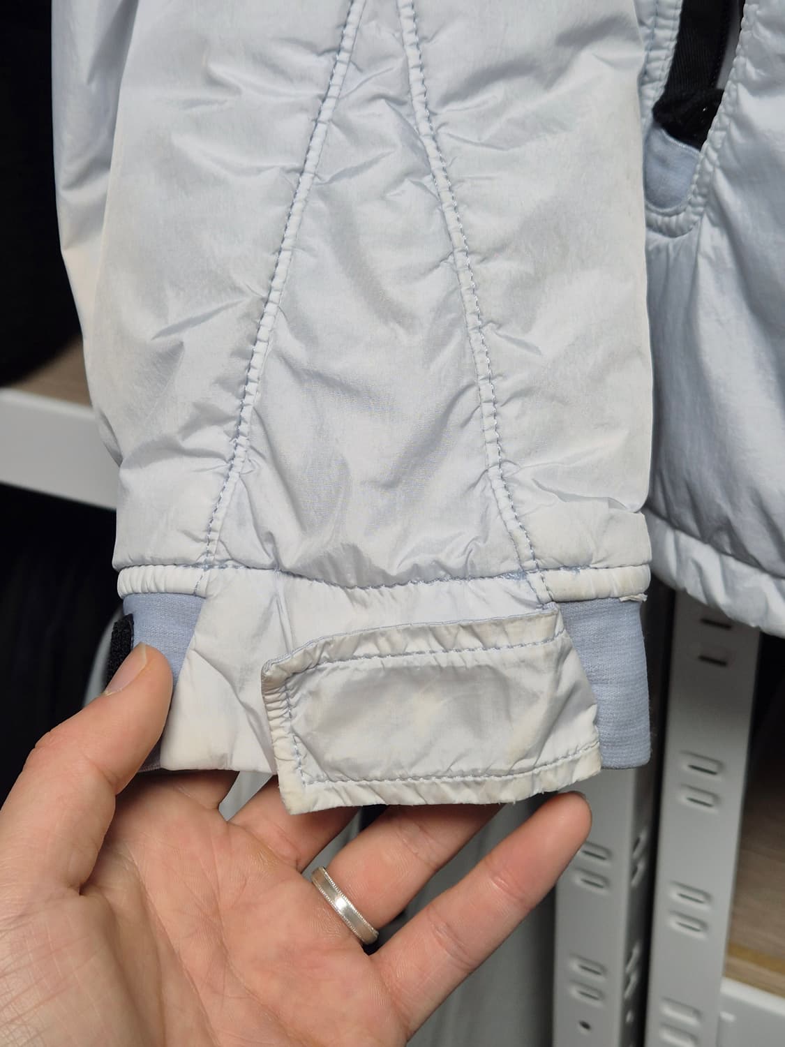 급처)스톤아일랜드 18fw 크링클랩스 패딩자켓 아이스 xl 상품이미지7