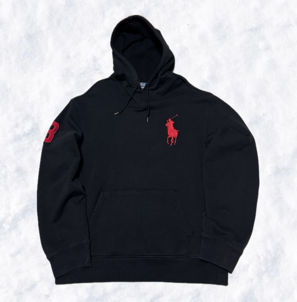 폴로 랄프로렌 빅포니 검빨 후드 상품이미지1