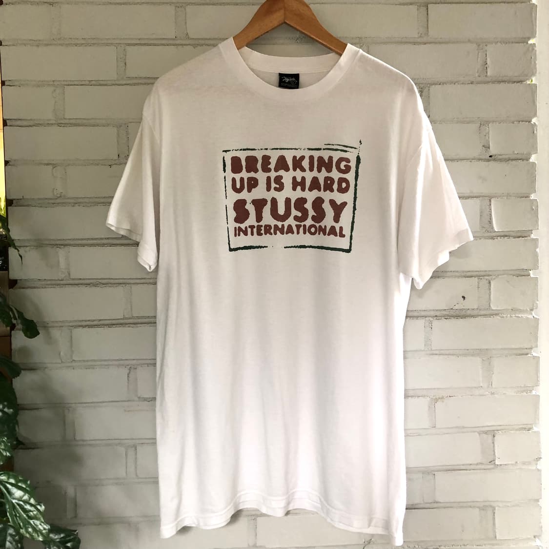 스투시 빈티지 화이트 반팔 상품이미지2