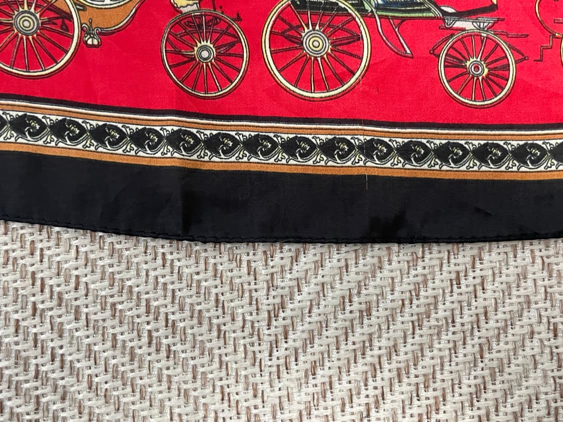 빈티지 클래식 캐리지 아트 스카프 J03559 상품이미지2